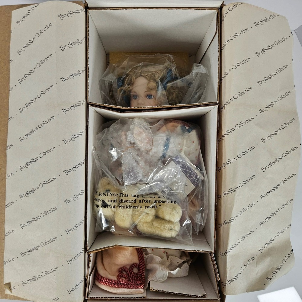 Hamilton Collection Teaching Teddy Sandra Kuck Porcelain Doll 1994 COA NIB